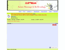 Tablet Screenshot of justrelaxfootspa.com